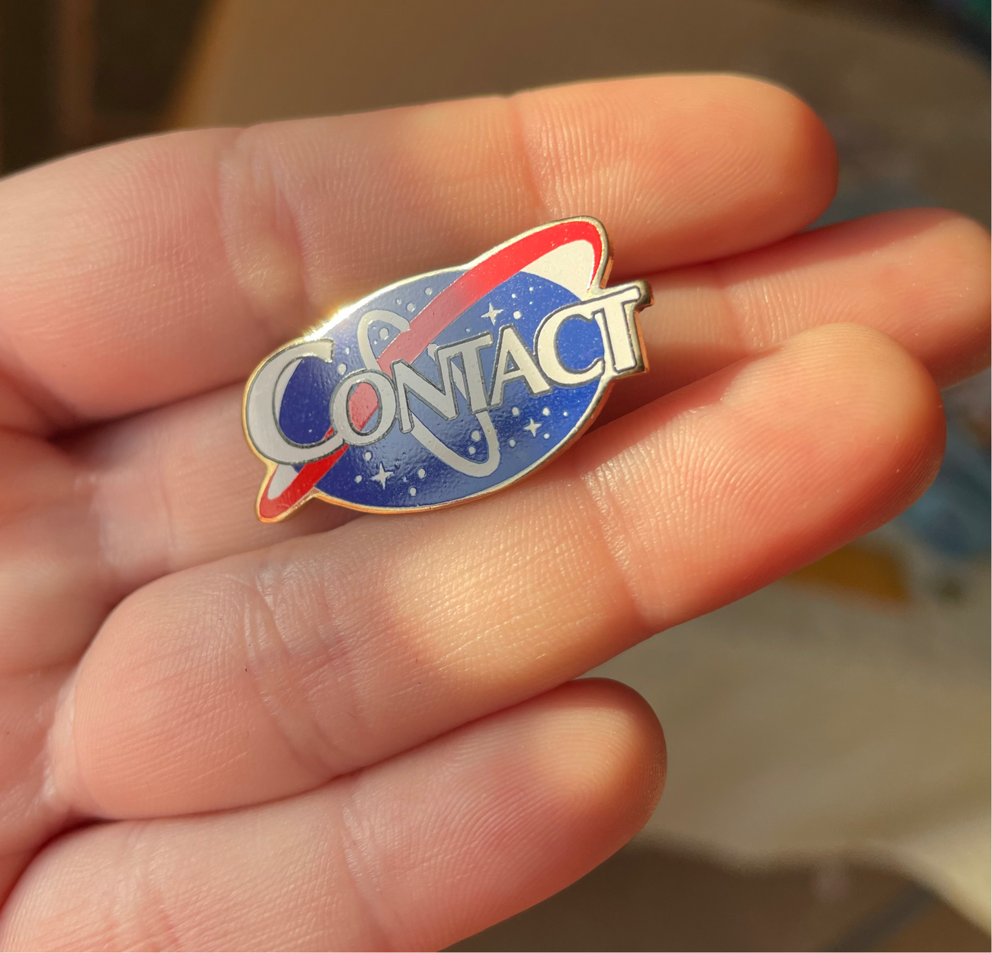 Vintage 90’s “Contact” Space Movie Lapel Pin Brooch