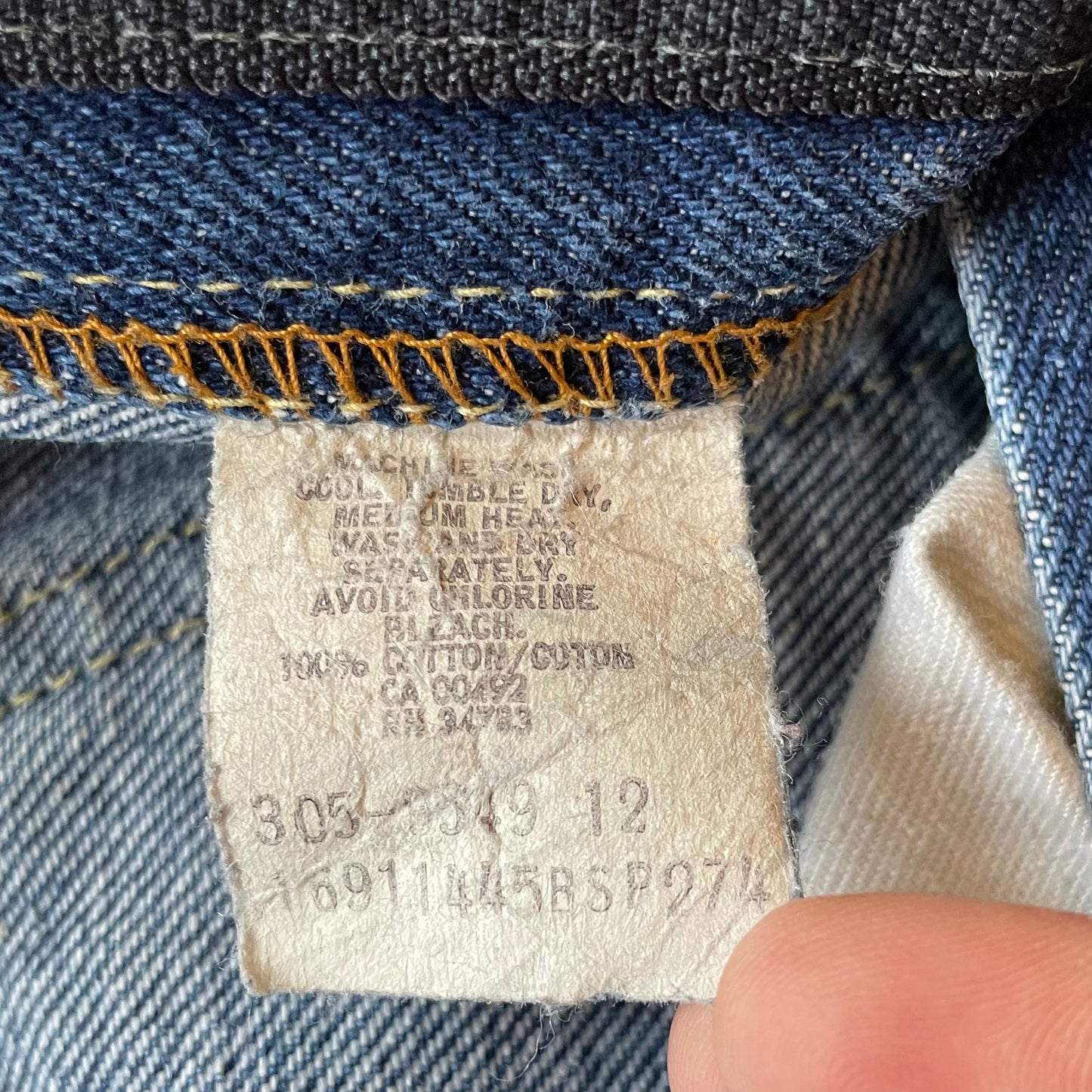 Vintage Lee Riders Cut Off Distressed Jean Shorts