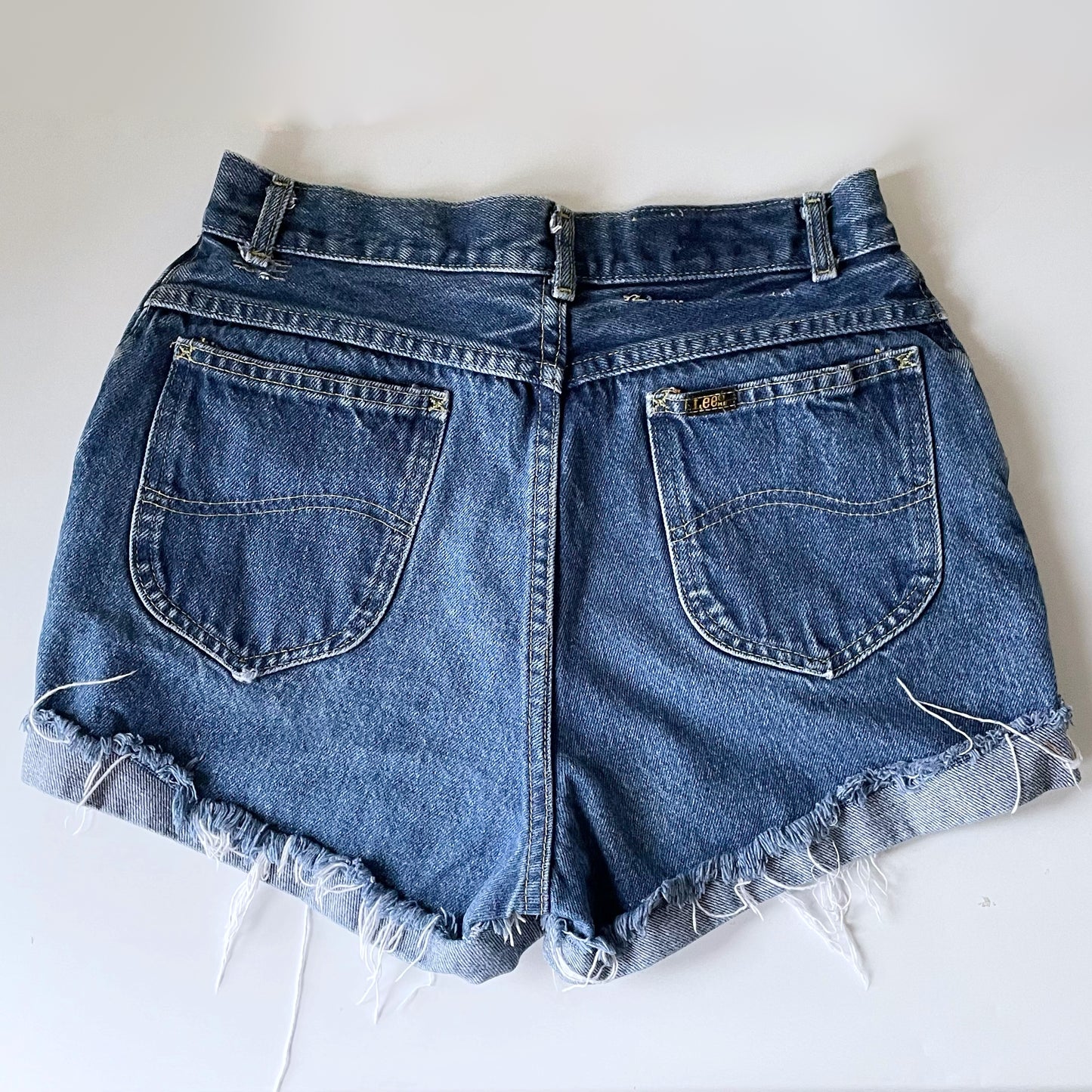 Vintage Lee Riders Cut Off Distressed Jean Shorts