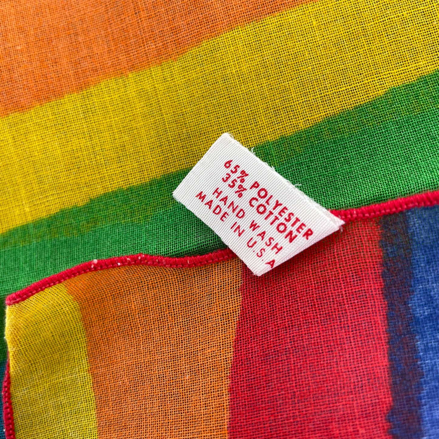 Vintage Vibrant Rainbow Carol Laurie Scarf