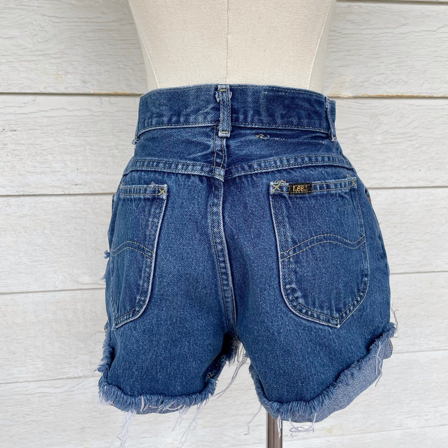 Vintage Lee Riders Cut Off Distressed Jean Shorts