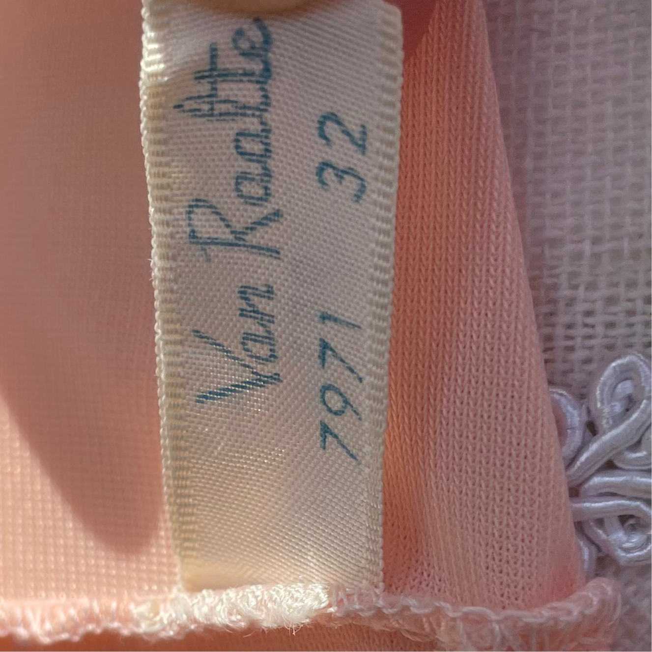 Vintage 50’s Van Raalte Pastel Pink Petalskin Slip