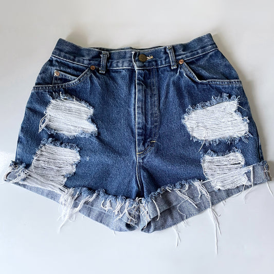 Vintage Lee Riders Cut Off Distressed Jean Shorts