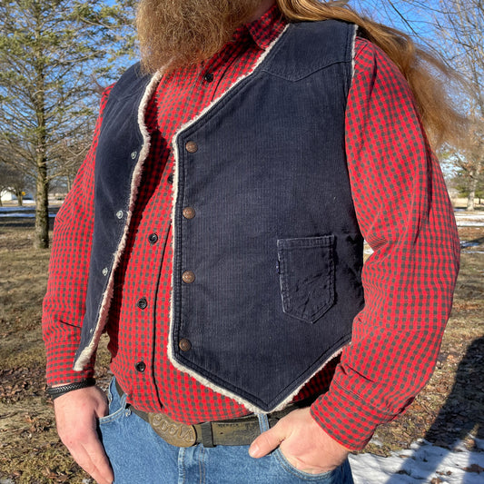 Vintage 70’s Levi’s Corduroy Sherpa Lined Vest