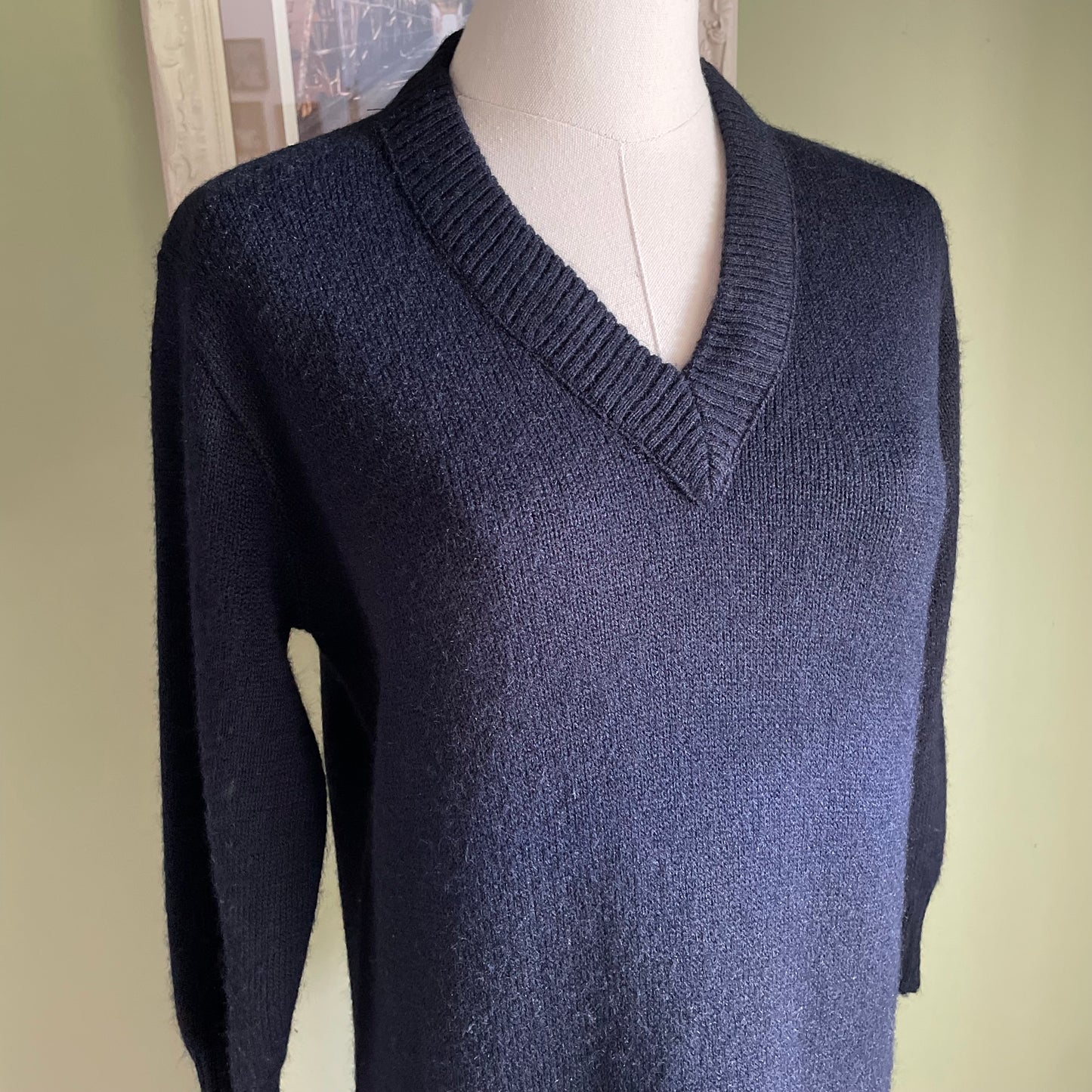 Vintage 50s/60s Bobbie Brooks V-Neck Sweater Dress