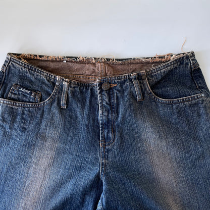 Vintage Y2K Squeeze Warm Wash Mid Rise Flare Jeans