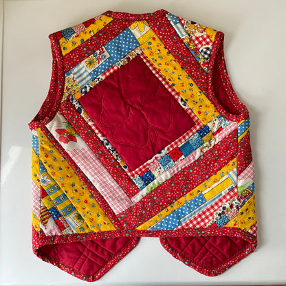 Vintage 70’s Quilted Handmade Kid’s Vest