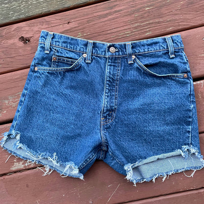 Vintage 80’s Levi’s 317 (Irregular) Cut Off Jean Shorts