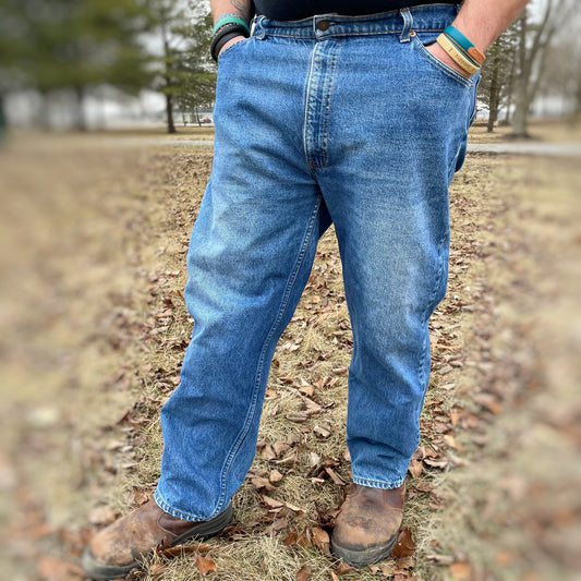 Vintage 80s/90s Orange Tab 505 Levi’s 100% Cotton Denim Jeans