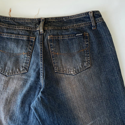 Vintage Y2K Squeeze Warm Wash Mid Rise Flare Jeans