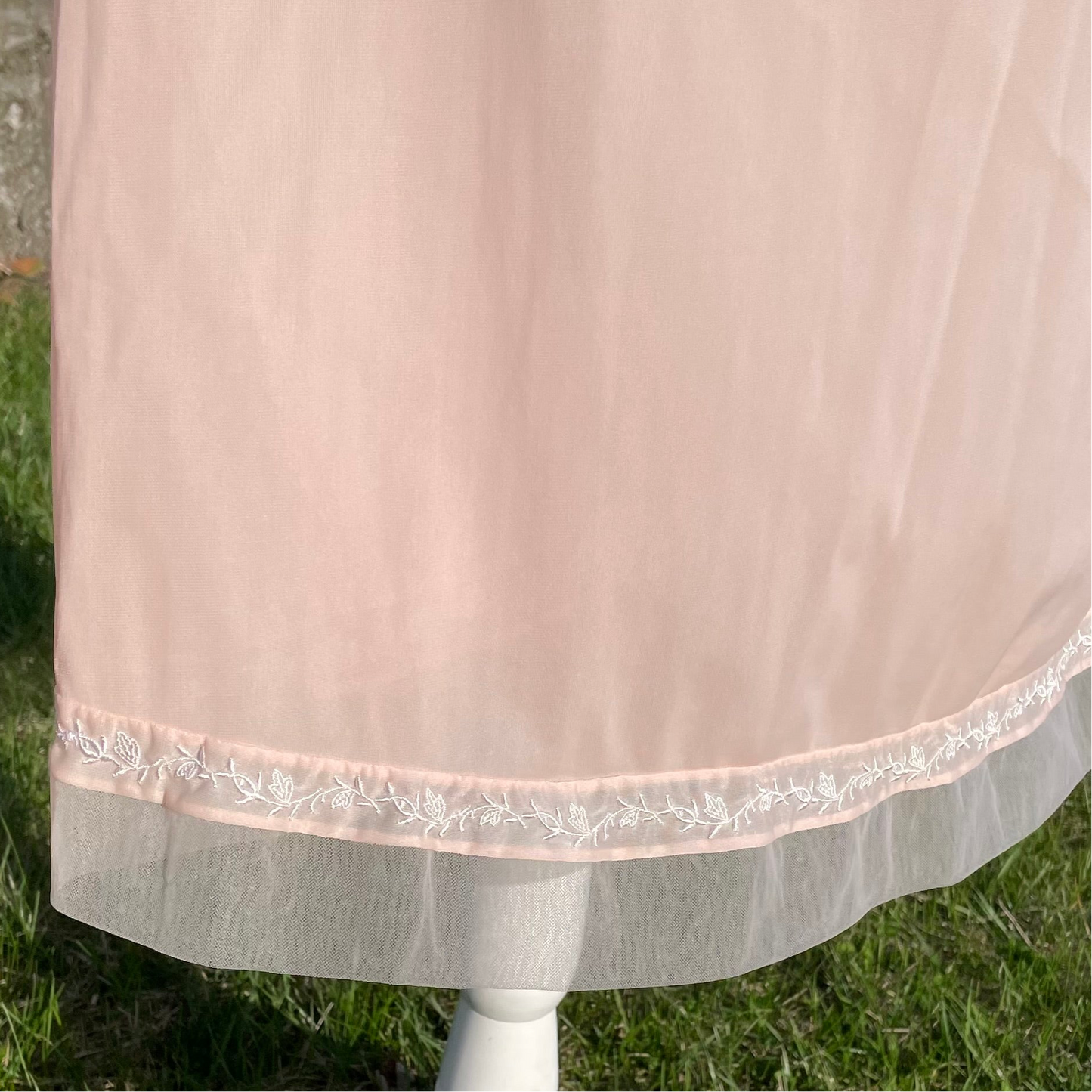 Vintage 50’s Van Raalte Pastel Pink Petalskin Slip