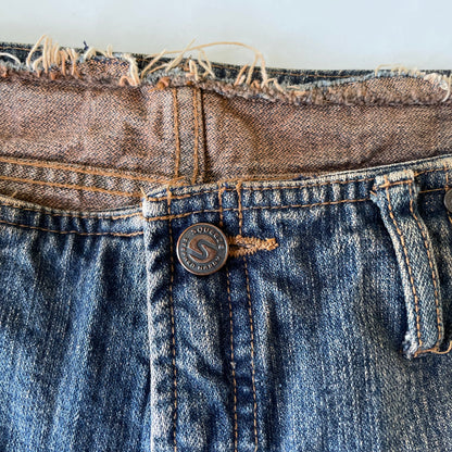 Vintage Y2K Squeeze Warm Wash Mid Rise Flare Jeans