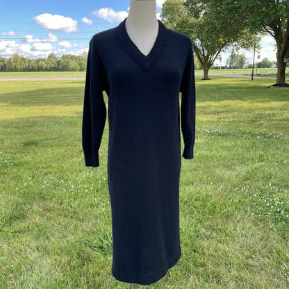 Vintage 50s/60s Bobbie Brooks V-Neck Sweater Dress