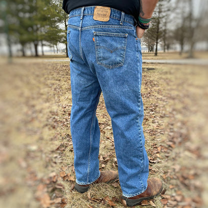 Vintage 80s/90s Orange Tab 505 Levi’s 100% Cotton Denim Jeans