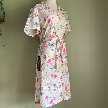 Vintage 60s/70s Volup Floral Dress NOS