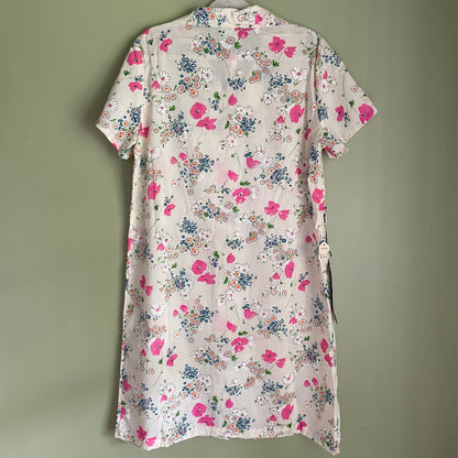 Vintage 60s/70s Volup Floral Dress NOS