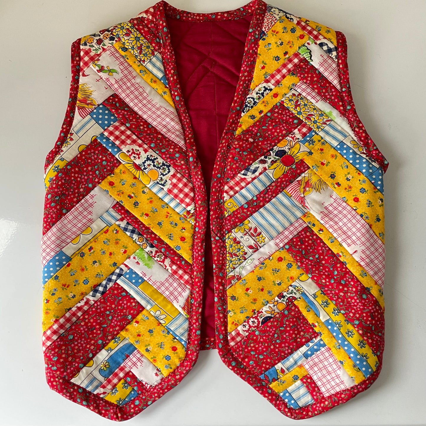 Vintage 70’s Quilted Handmade Kid’s Vest