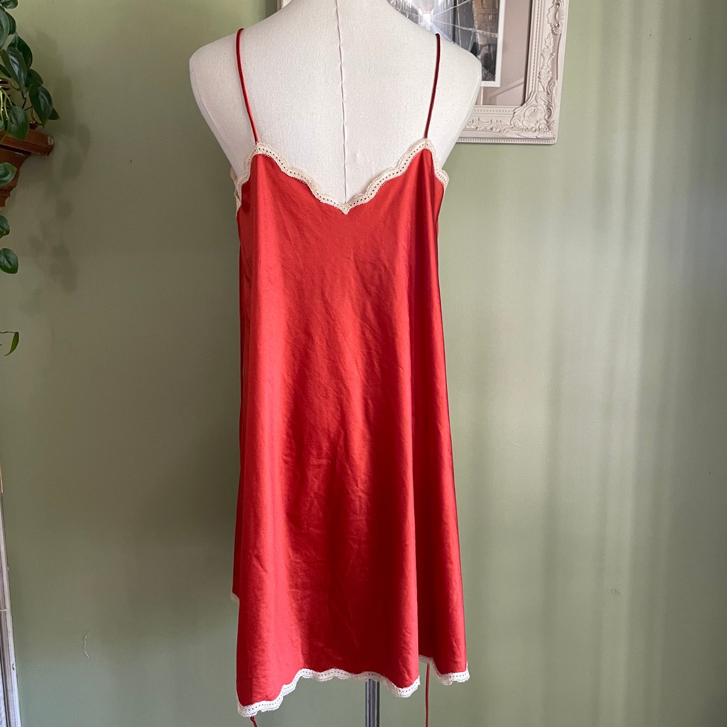 Vintage 60’s Vanity Fair Burnt Orange Nylon Slip