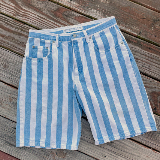 Vintage 90’s Striped Arizona Baggy Jean Mom Shorts